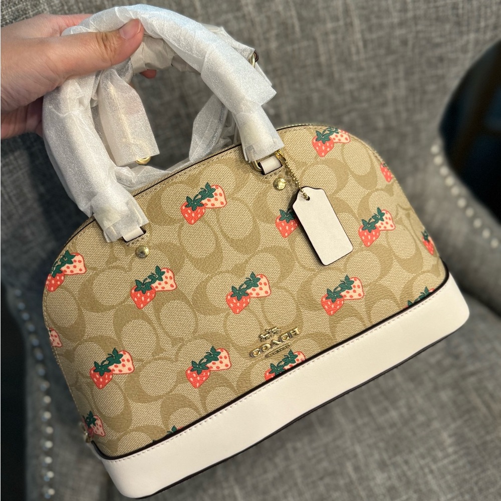 Coach strawberry print handbag/ crossbody New with tag